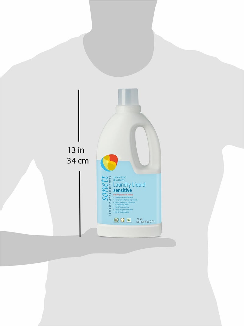 Sonett Organic Laundry Liquid Detergents, Sensitive (1 Count) For People With Allergies GMO Free Certified Organically Grown - Image 2